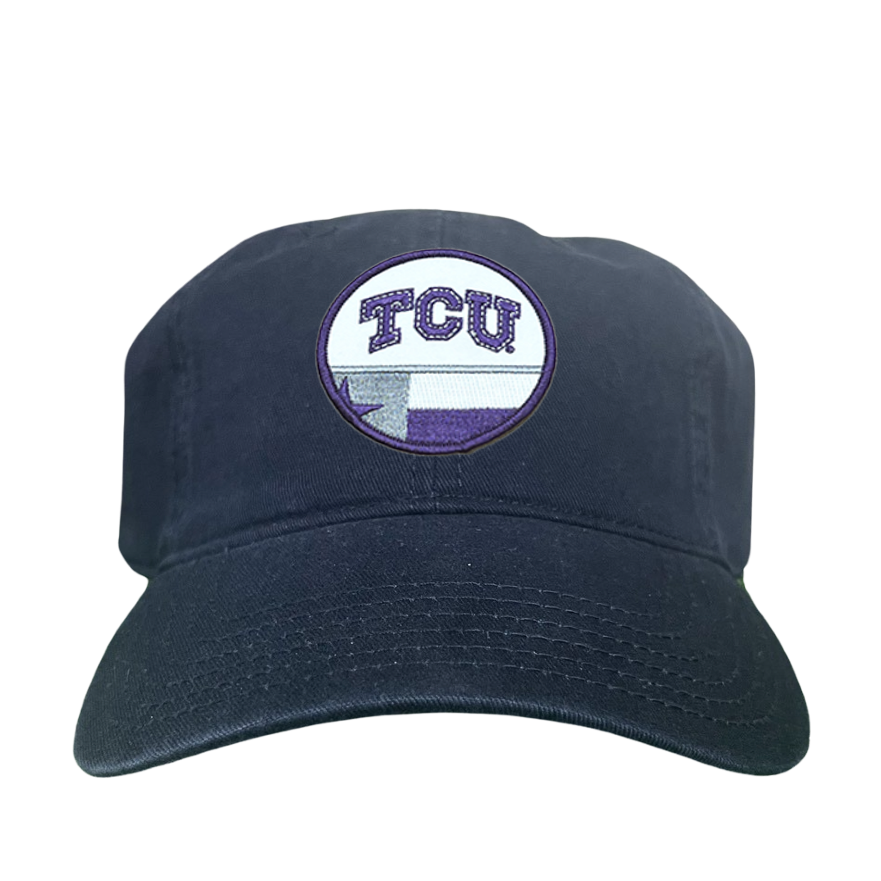TCU Logo and Texas State Flag Patch Baseball Hat