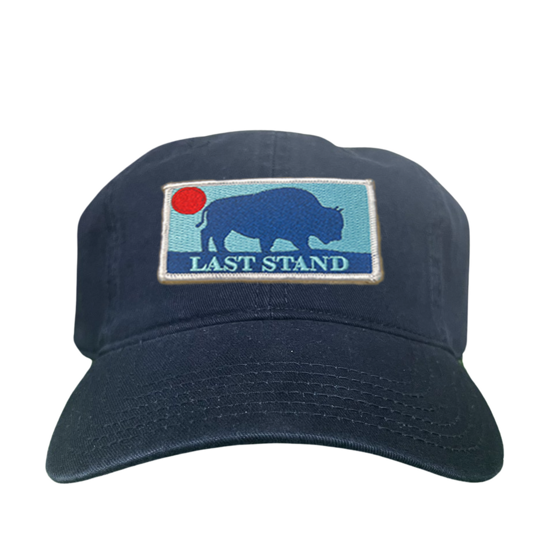 Bison Sunset Baseball Cap - Mountain Outdoors Snapback Hat