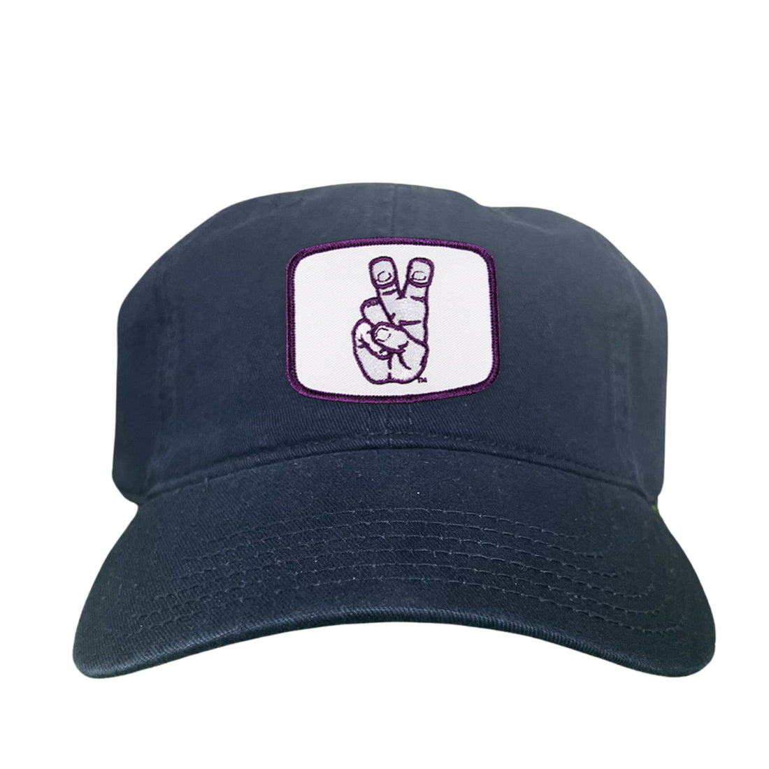 TCU Horned Frogs Frog Hand Mesh Snapback Hat Curved Bill