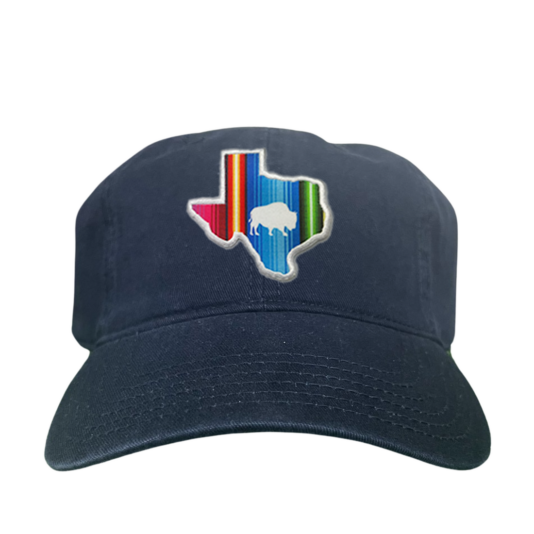 State of Texas Serape Baseball Cap with Adjustable Snapback Closure