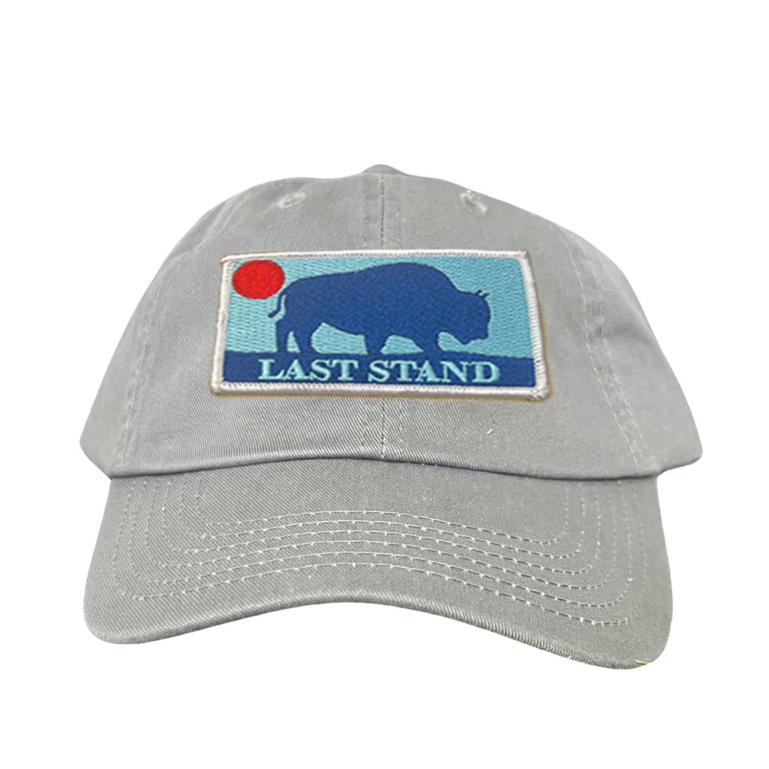 Bison Sunset Baseball Cap - Mountain Outdoors Snapback Hat