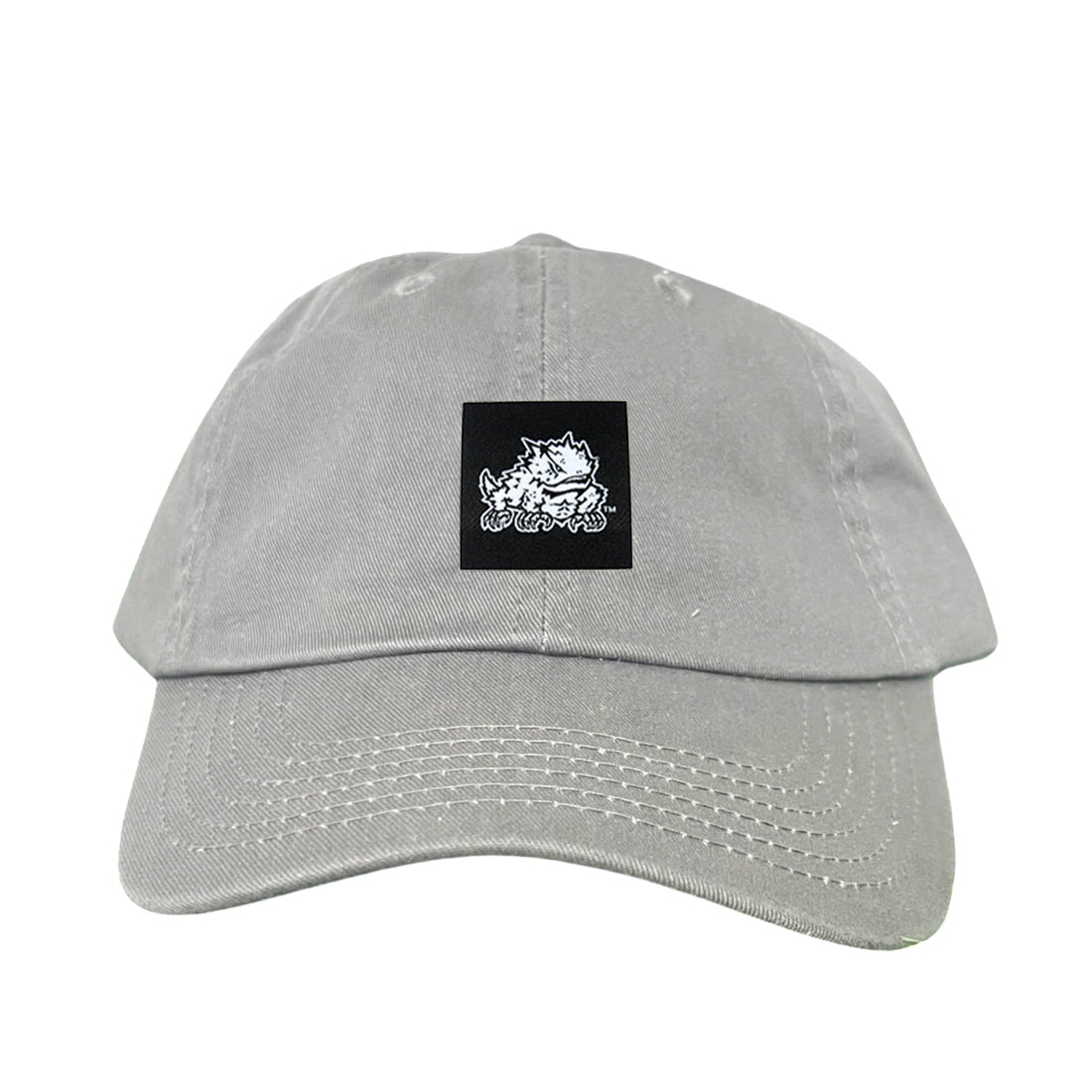 TCU Horned Frog Logo Black Label Hat - Adjustable Snapback & Trucker