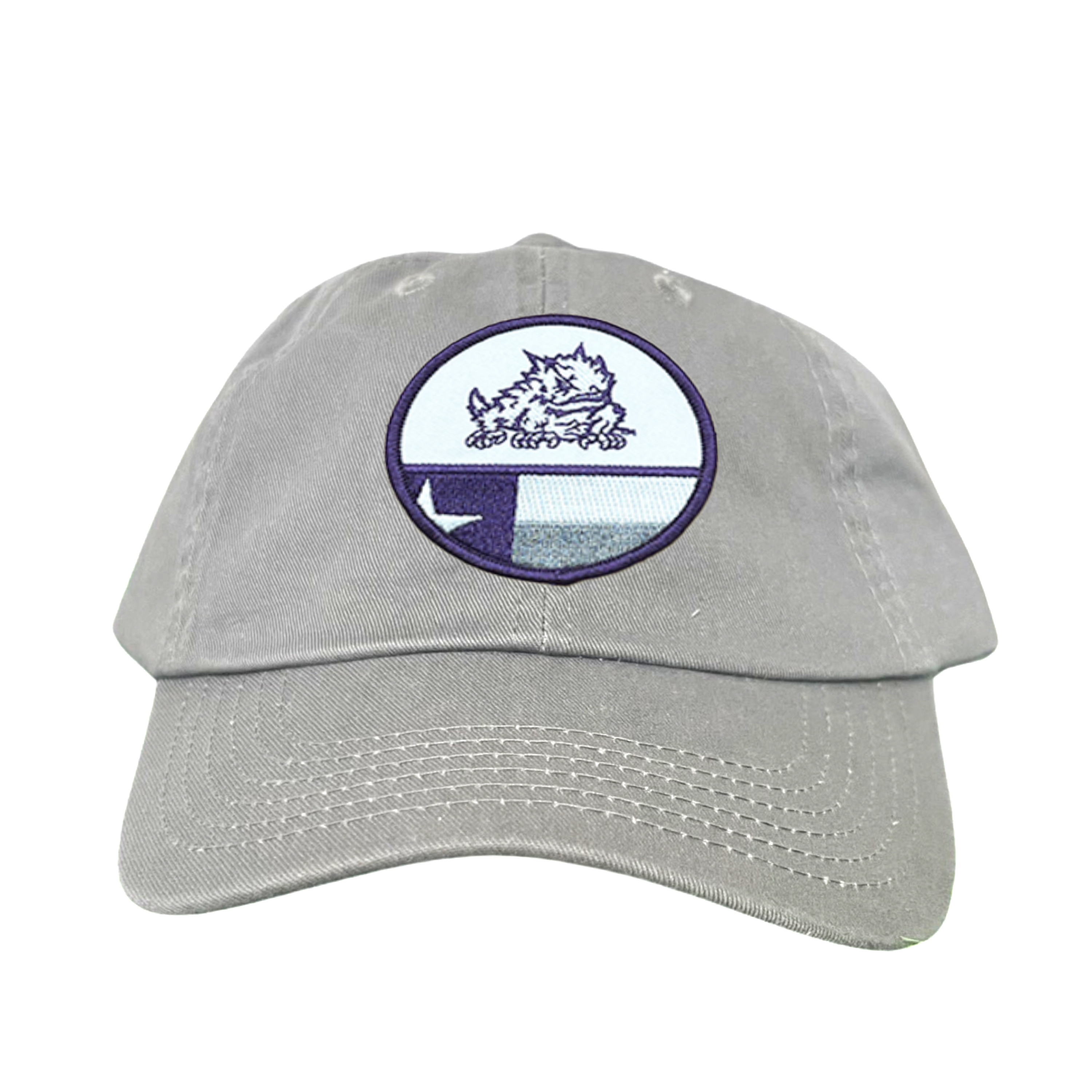 TCU Circle Horned Frog w/h State Flag / Hats / TCU034 / 248 / MM