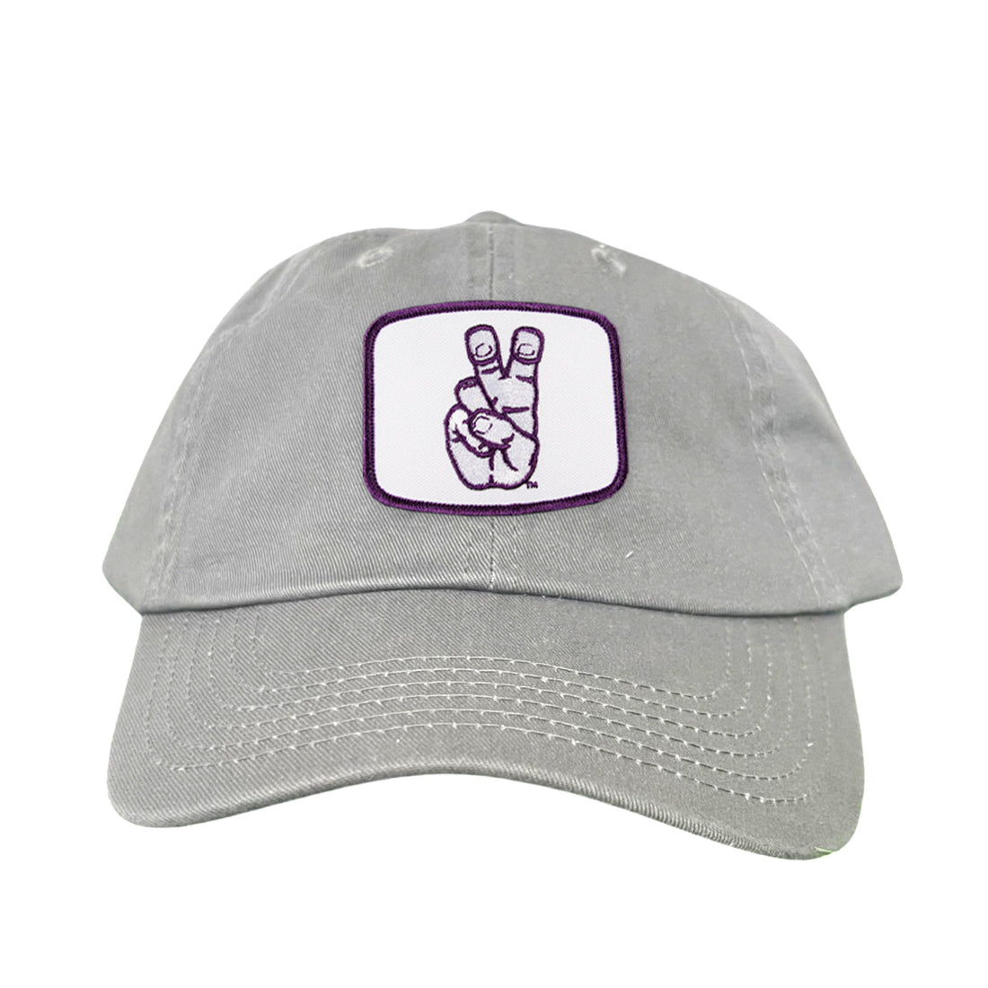 TCU Horned Frogs Frog Hand Mesh Snapback Hat Curved Bill