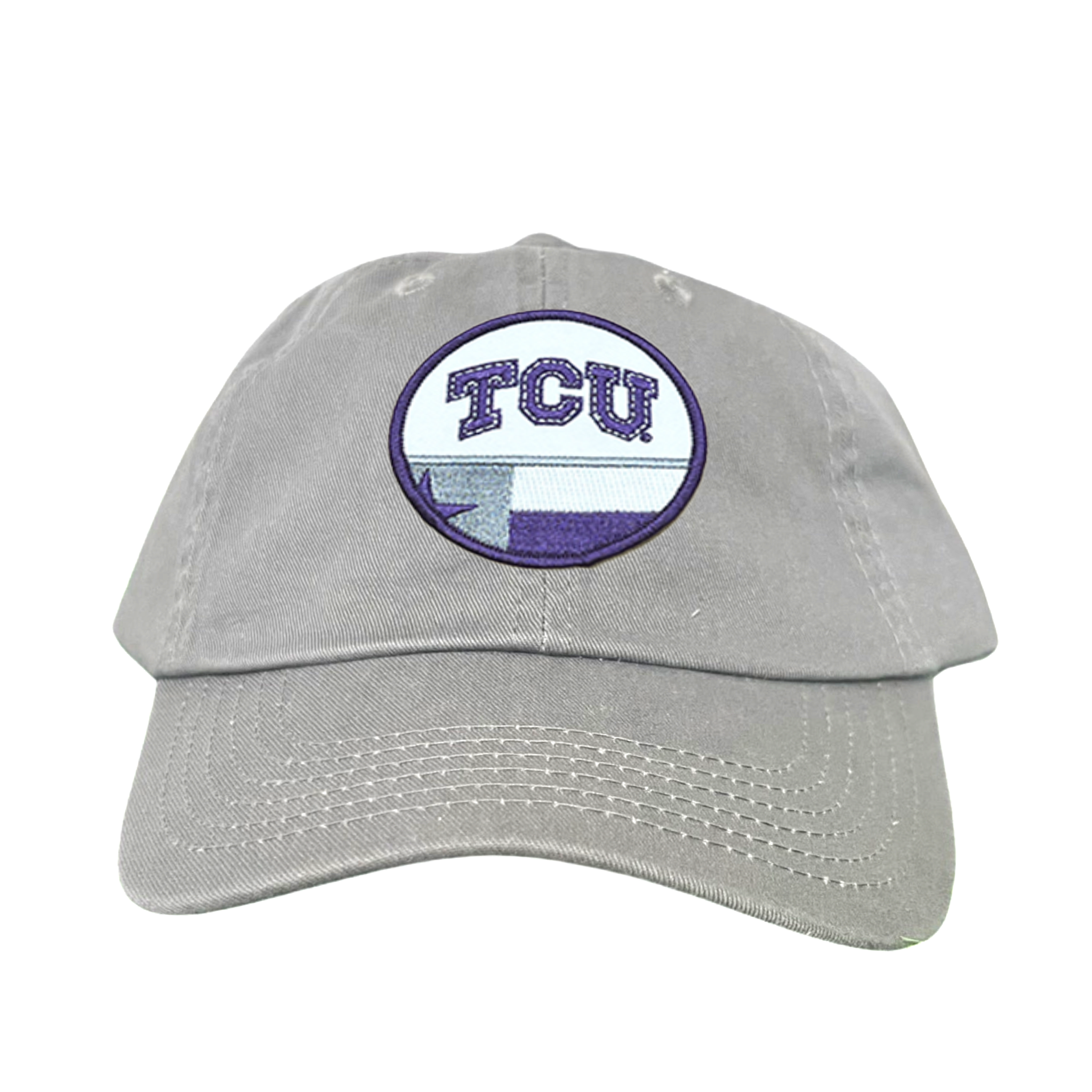 TCU Logo and Texas State Flag Patch Baseball Hat