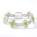 Fleur d’Éternité Moissanite Bracelet Purple