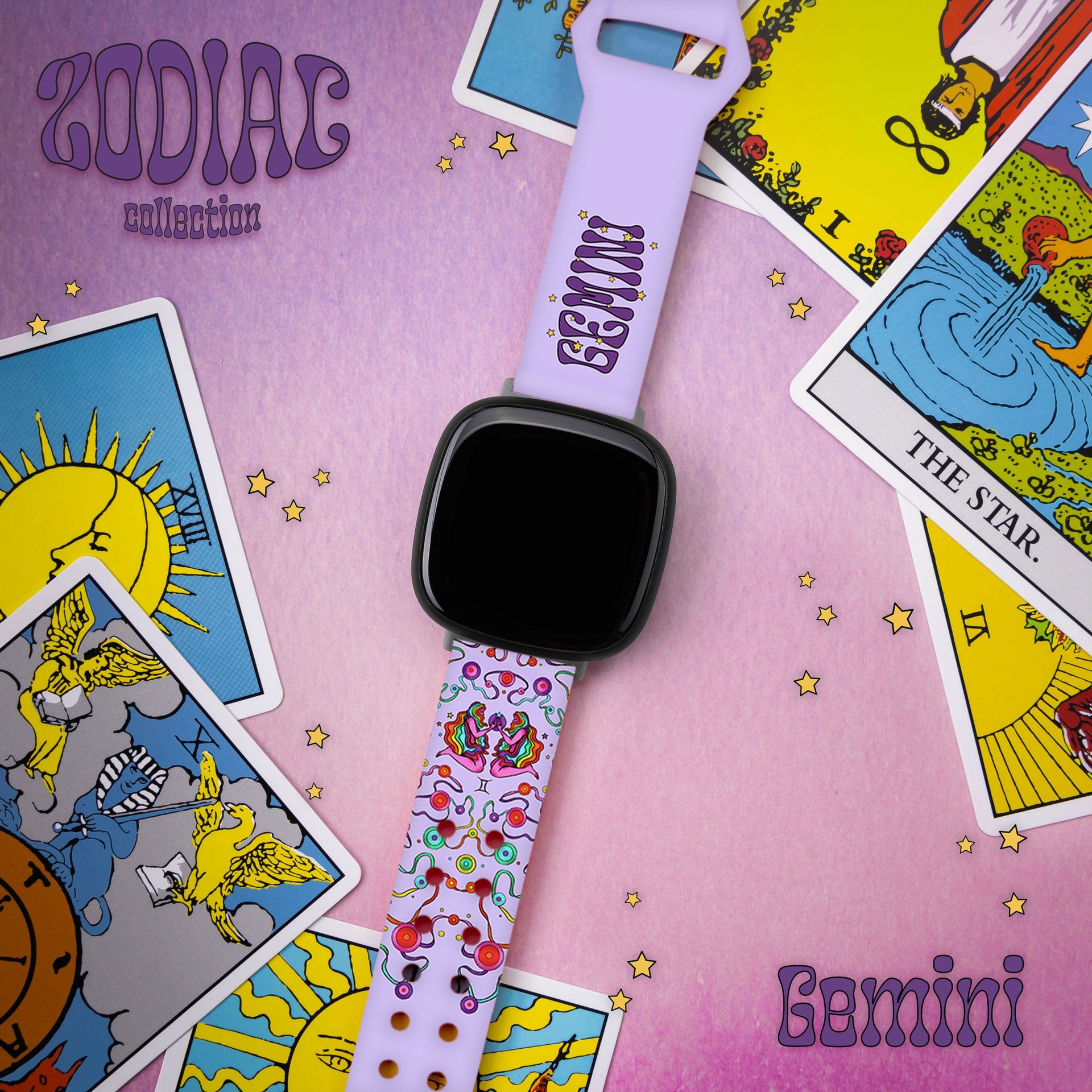 Zodiac Collection Printed Watch Band for Fitbit Versa 3 & Sense 1