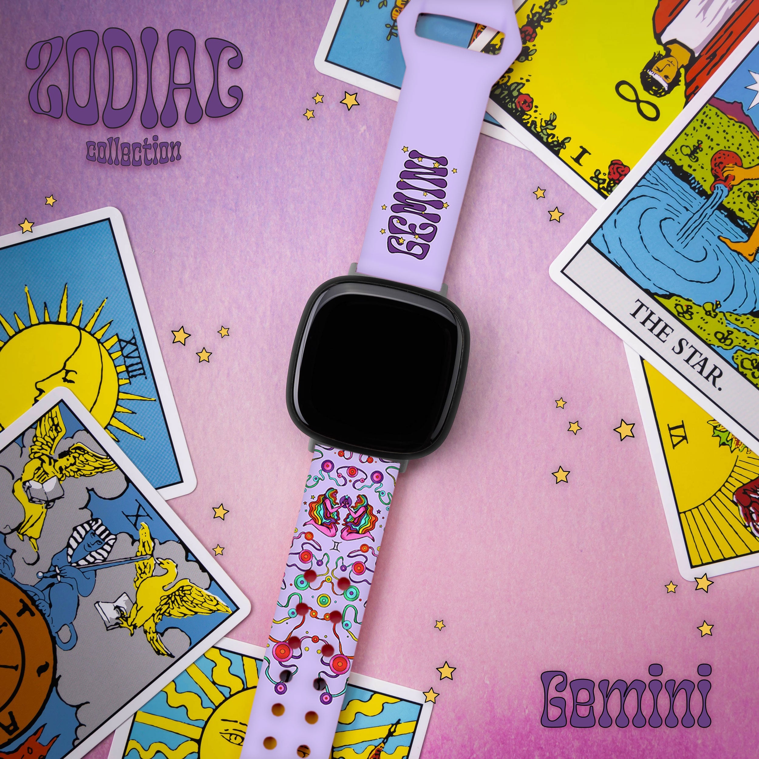 Zodiac Collection Printed Watch Band for Fitbit Versa 3 & Sense 1