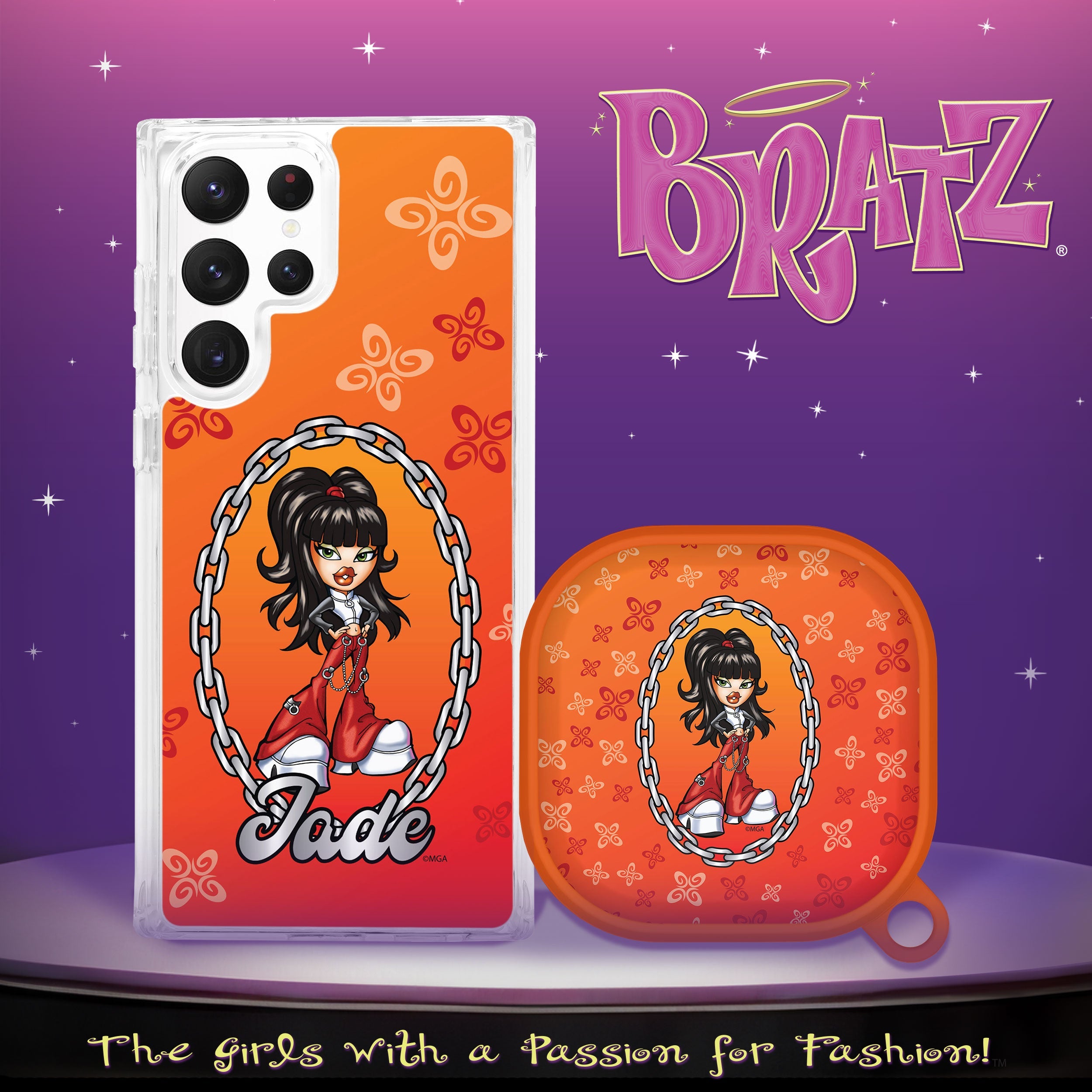 Bratz® Passion For Fashion HD Samsung Galaxy S23 Series and Buds Pro Combo Package
