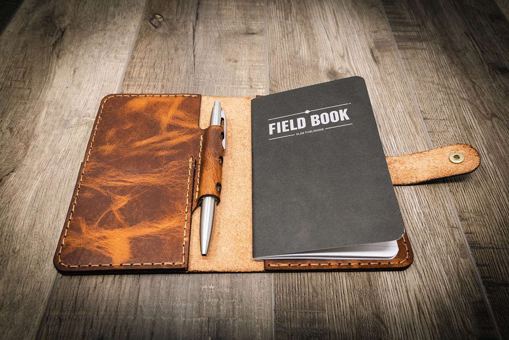 Leather Field Notes Cover -  Chestnut Brown