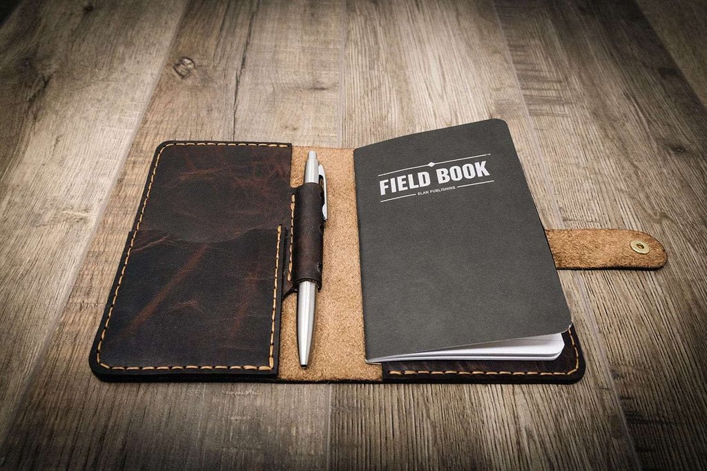 Leather Field Notes Cover -  Walnut Brown