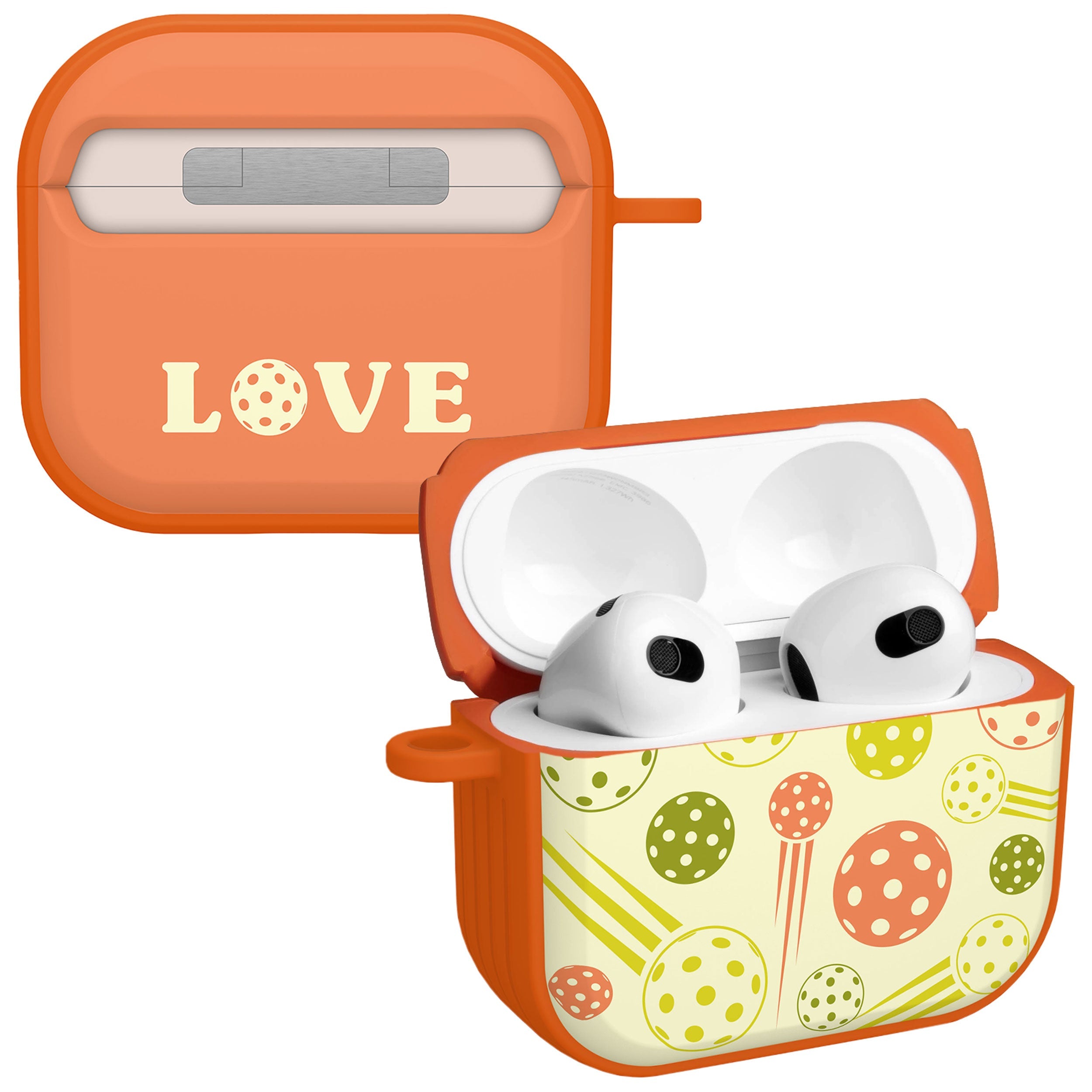 Pickleball Themed Protective HDX Case for Apple AirPods Gen 3