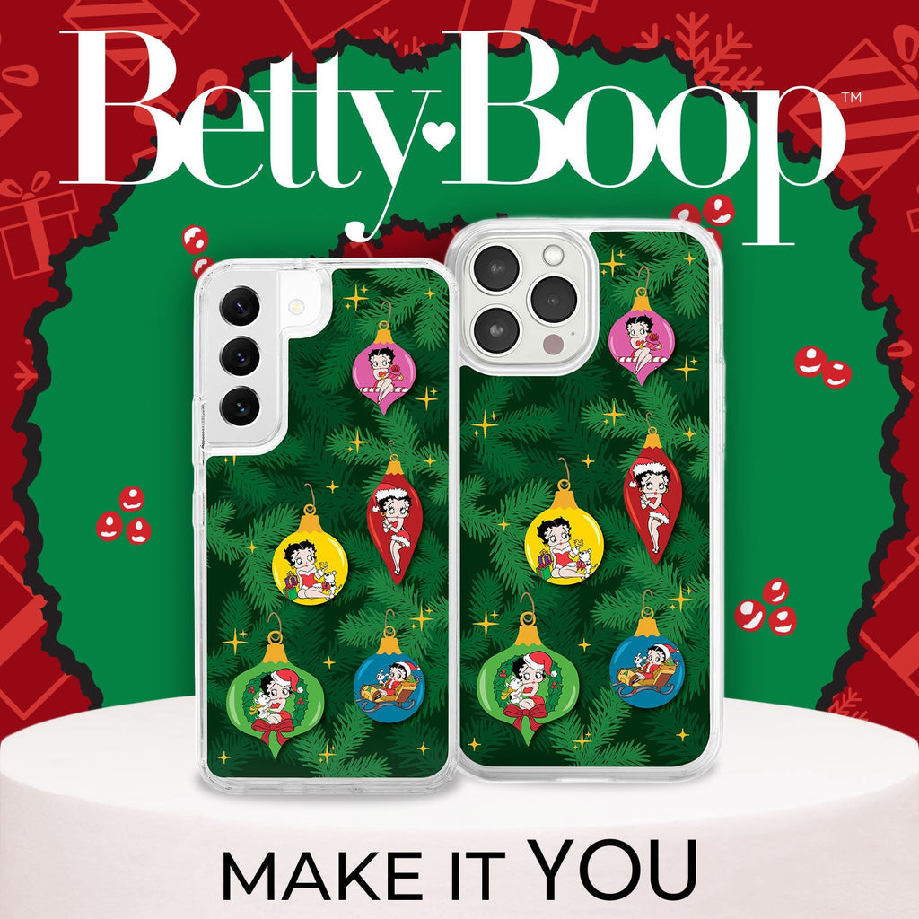 Betty Boop Happy Holidays HD Apple iPhone 15 Series Mag-Safe Phone Case