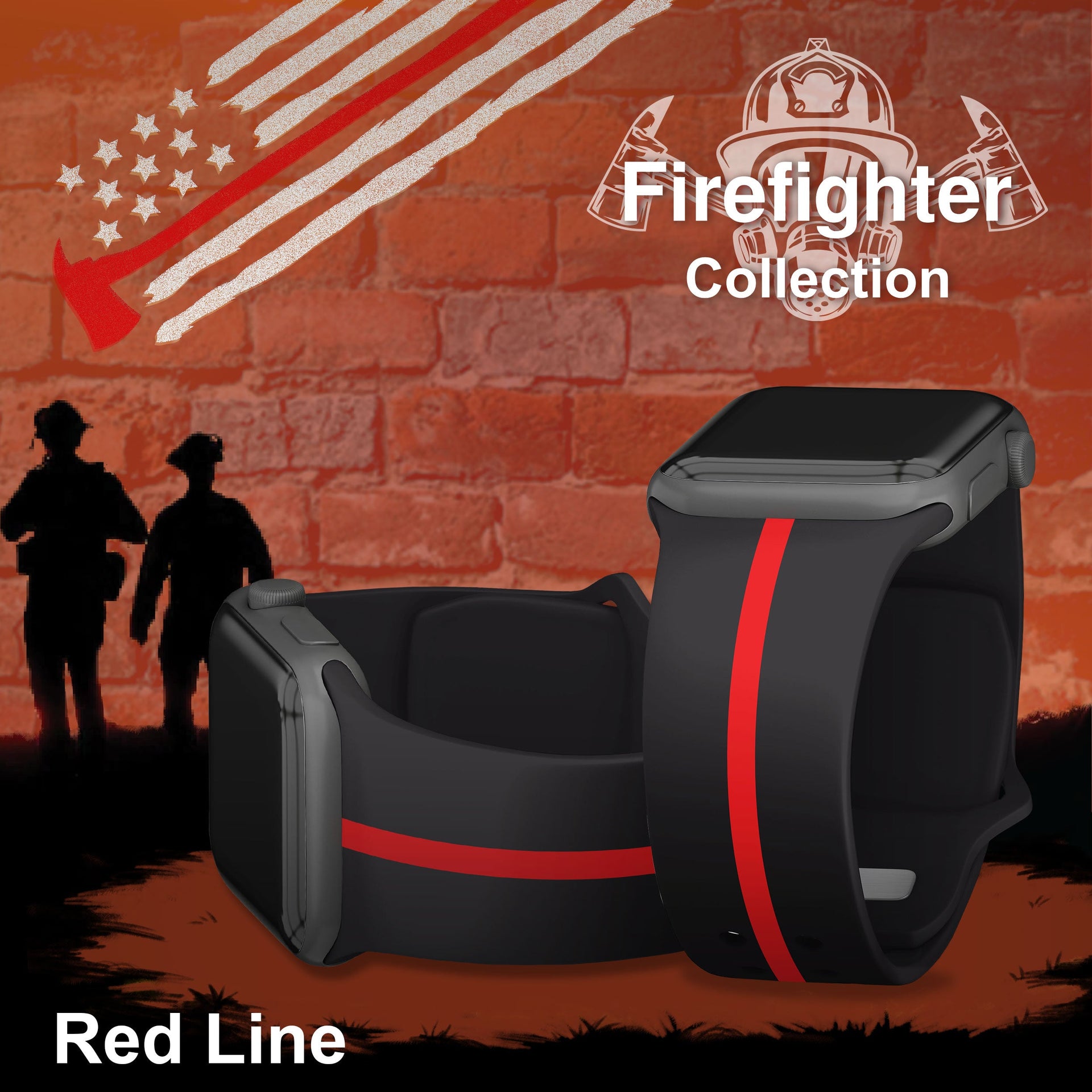 FireFighter First Responder HD Apple Watch Band