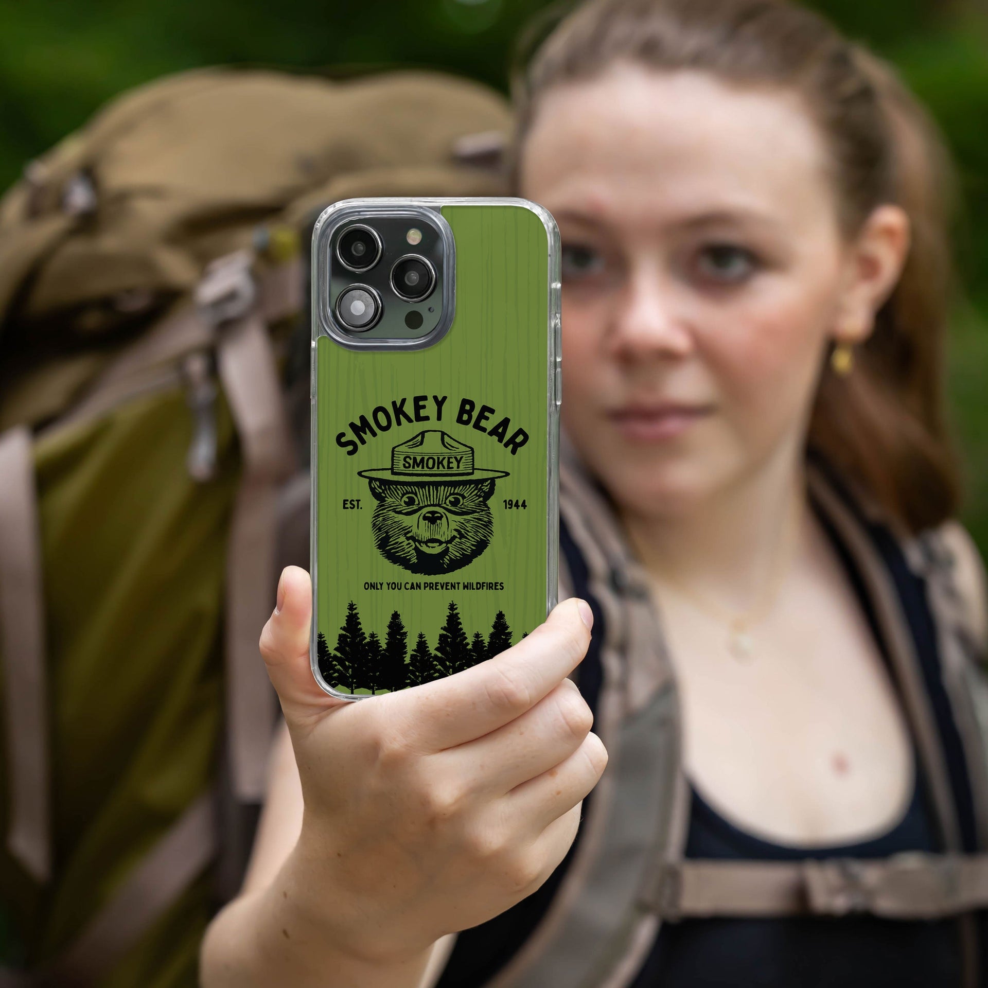 Smokey Bear Classic HD Apple iPhone 12 Series Mag-Safe Phone Case