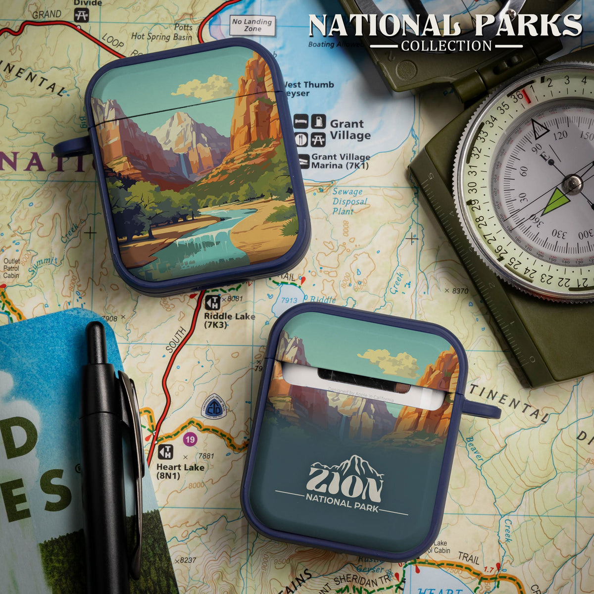 Zion National Park Case Cover for Apple AirPods Gen 1 & 2