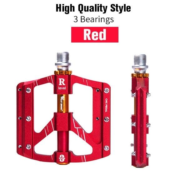 3-Bearing Ultralight Anti-Slip Flat Bike Pedals for MTB and Road