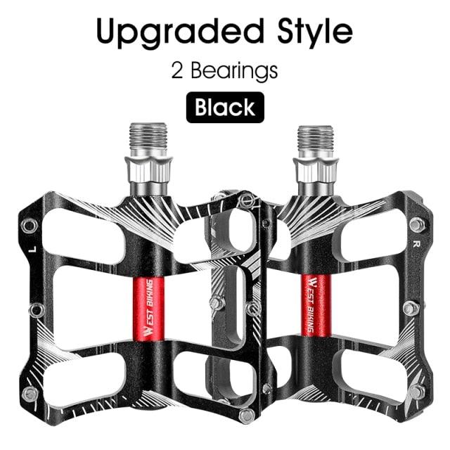 3-Bearing Ultralight Anti-Slip Flat Bike Pedals for MTB and Road