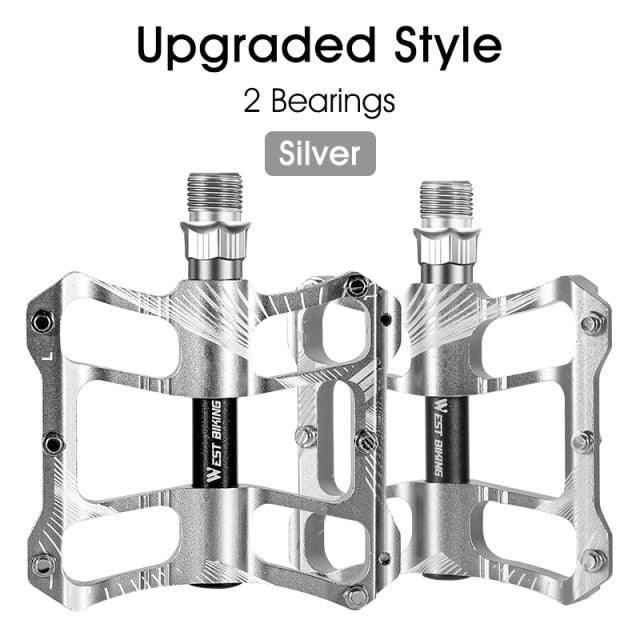 3-Bearing Ultralight Anti-Slip Flat Bike Pedals for MTB and Road