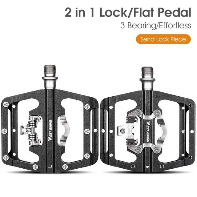 3-Bearing Ultralight Anti-Slip Flat Bike Pedals for MTB and Road