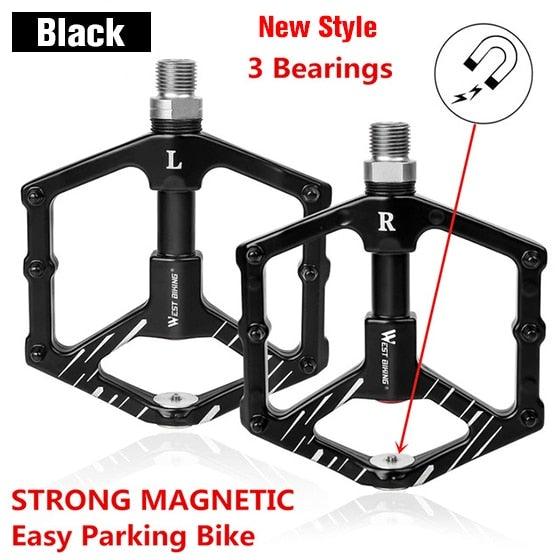 3-Bearing Ultralight Anti-Slip Flat Bike Pedals for MTB and Road