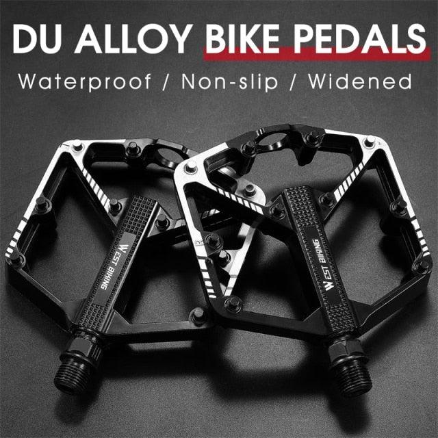 3-Bearing Ultralight Anti-Slip Flat Bike Pedals for MTB and Road
