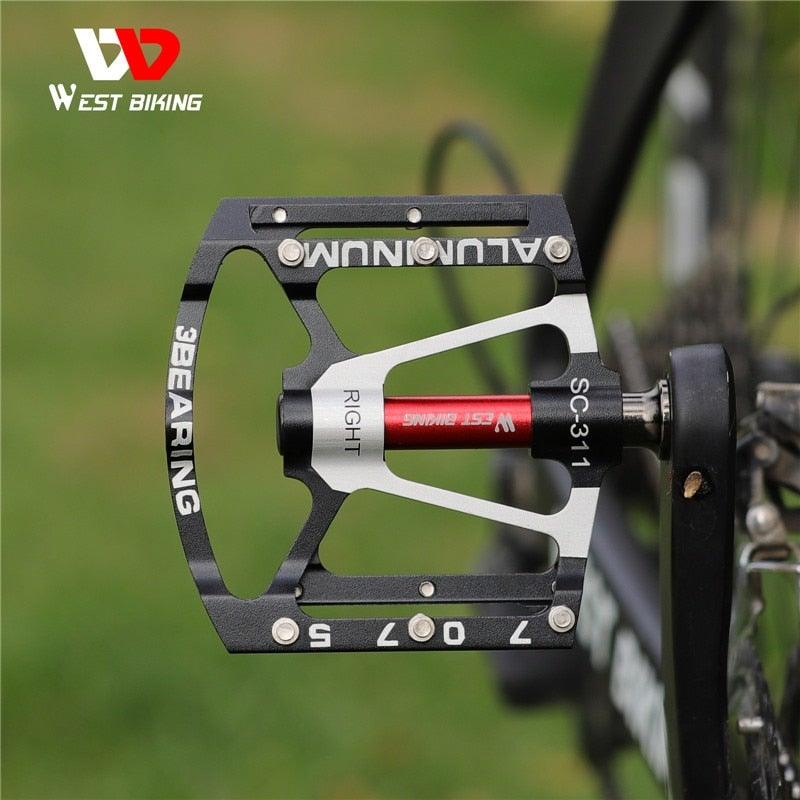 3-Bearing Ultralight Anti-Slip Flat Bike Pedals for MTB and Road