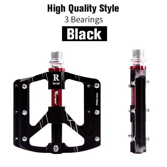 3-Bearing Ultralight Anti-Slip Flat Bike Pedals for MTB and Road