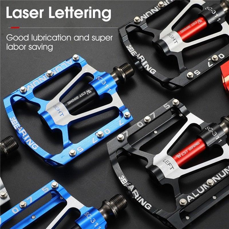 Ultralight 3-Bearing Bicycle Pedals for Road and Mountain Cycling