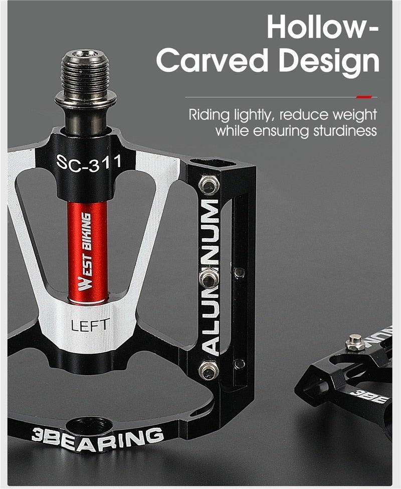 Ultralight 3-Bearing Bicycle Pedals for Road and Mountain Cycling