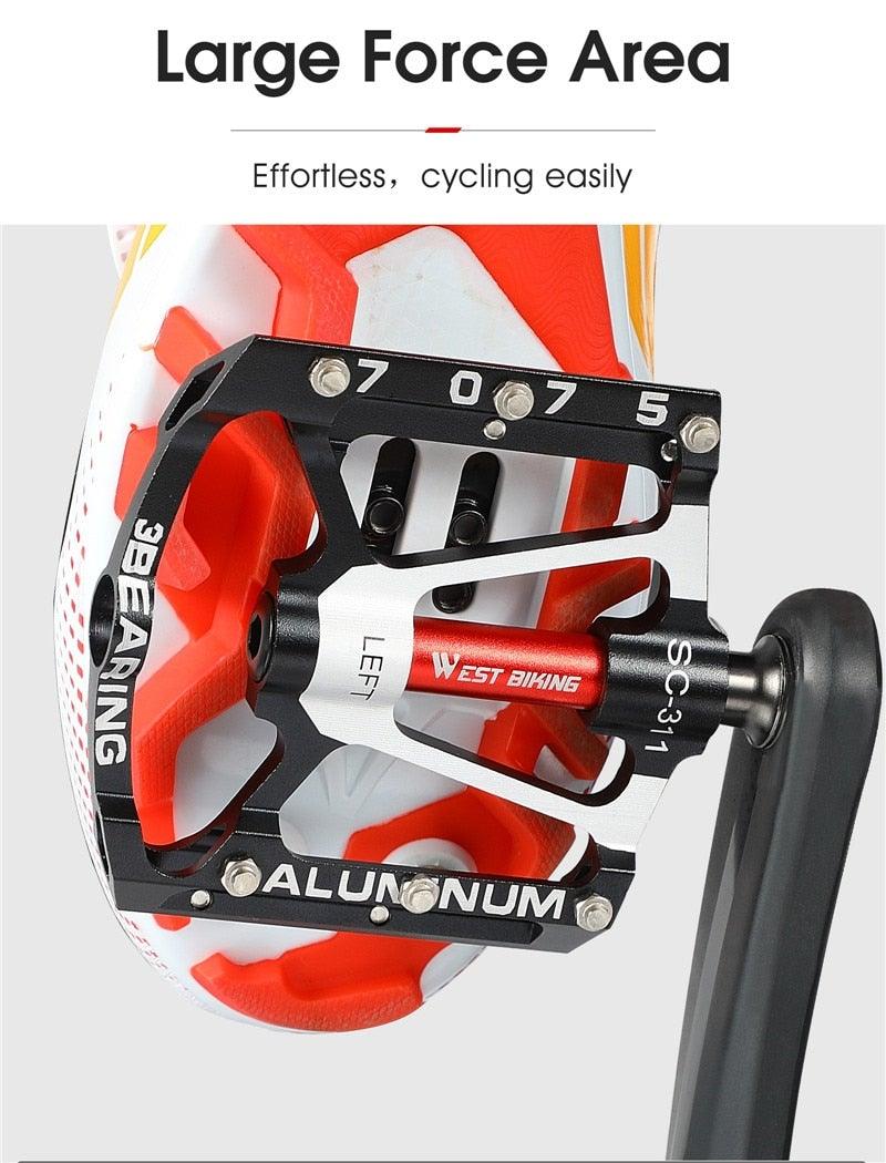 Ultralight 3-Bearing Bicycle Pedals for Road and Mountain Cycling