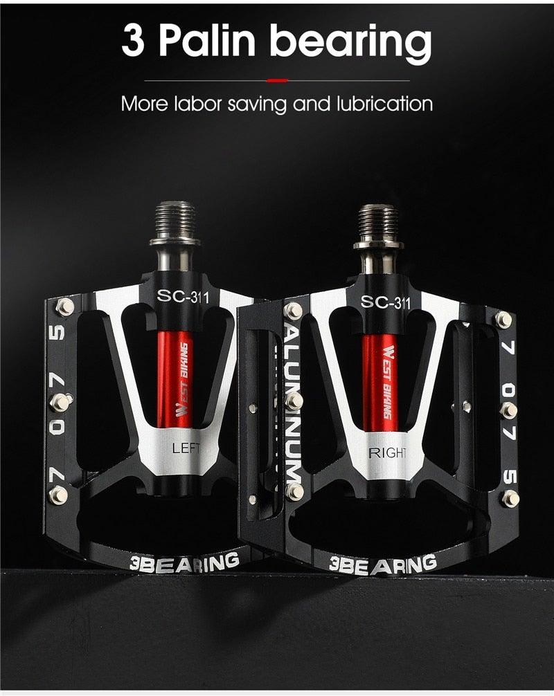 Ultralight 3-Bearing Bicycle Pedals for Road and Mountain Cycling