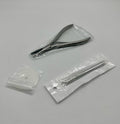 3-in-1 hair extension kit in silver and white, featuring professional styling tools.