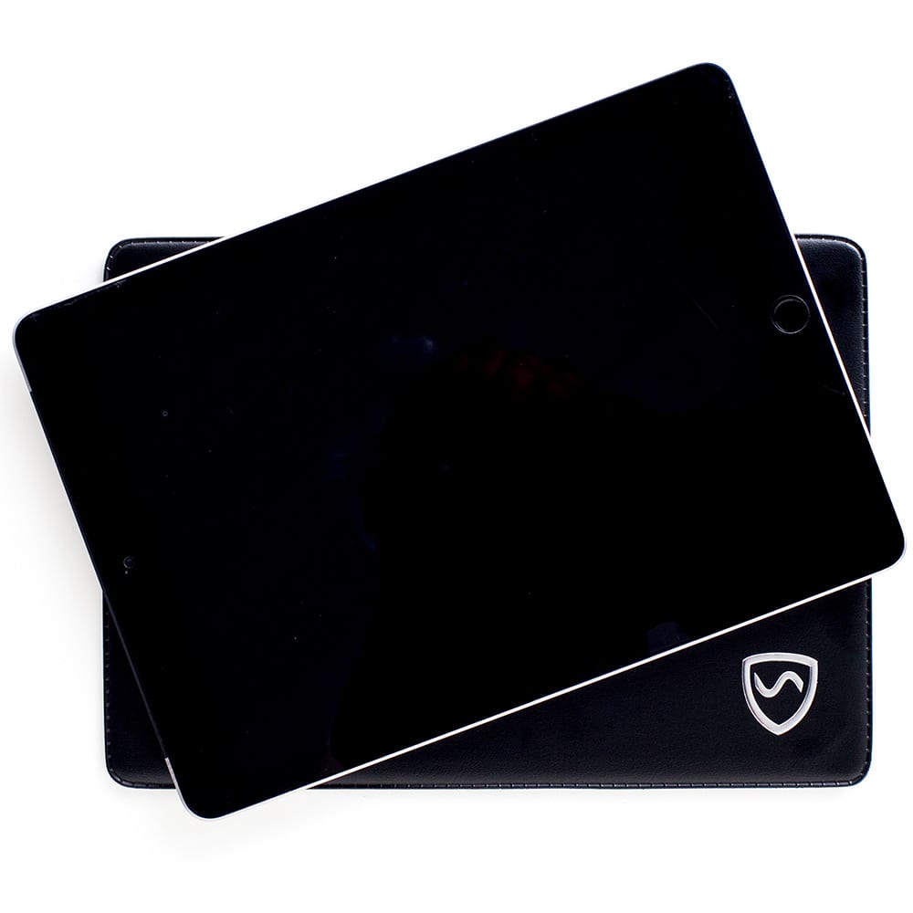 Black EMF Protection Tablet Pad with SaferBody Platinum Steel - Image 4