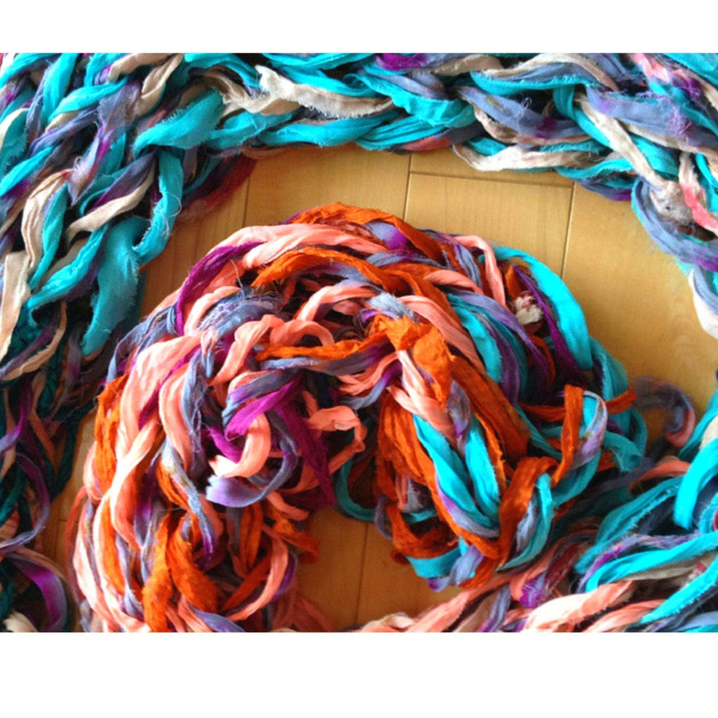 DIY Arm Knit Scarf Kit - Easy 30 Minute Chunky Knit Project
