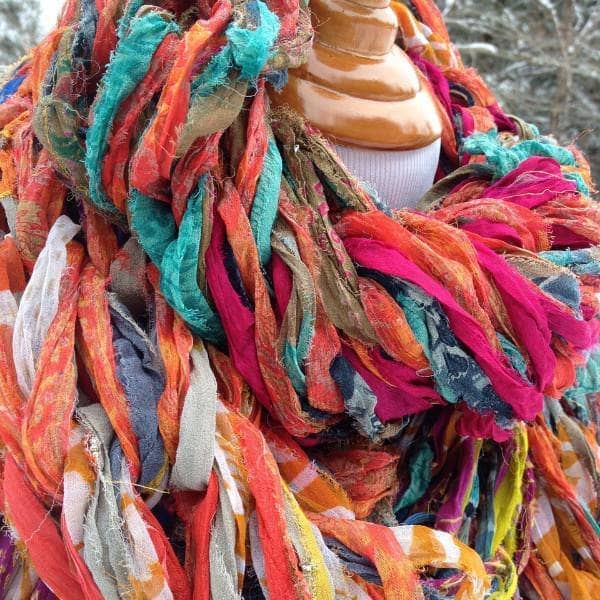 DIY Arm Knit Scarf Kit - Easy 30 Minute Chunky Knit Project