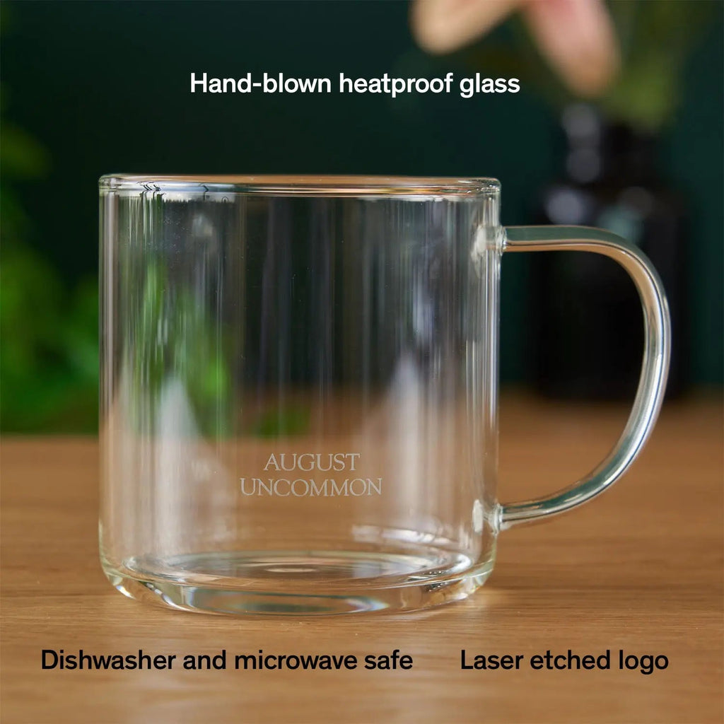 Clear Borosilicate Glass Tea Mug 14 oz Heat Resistant Drinkware - Image 2