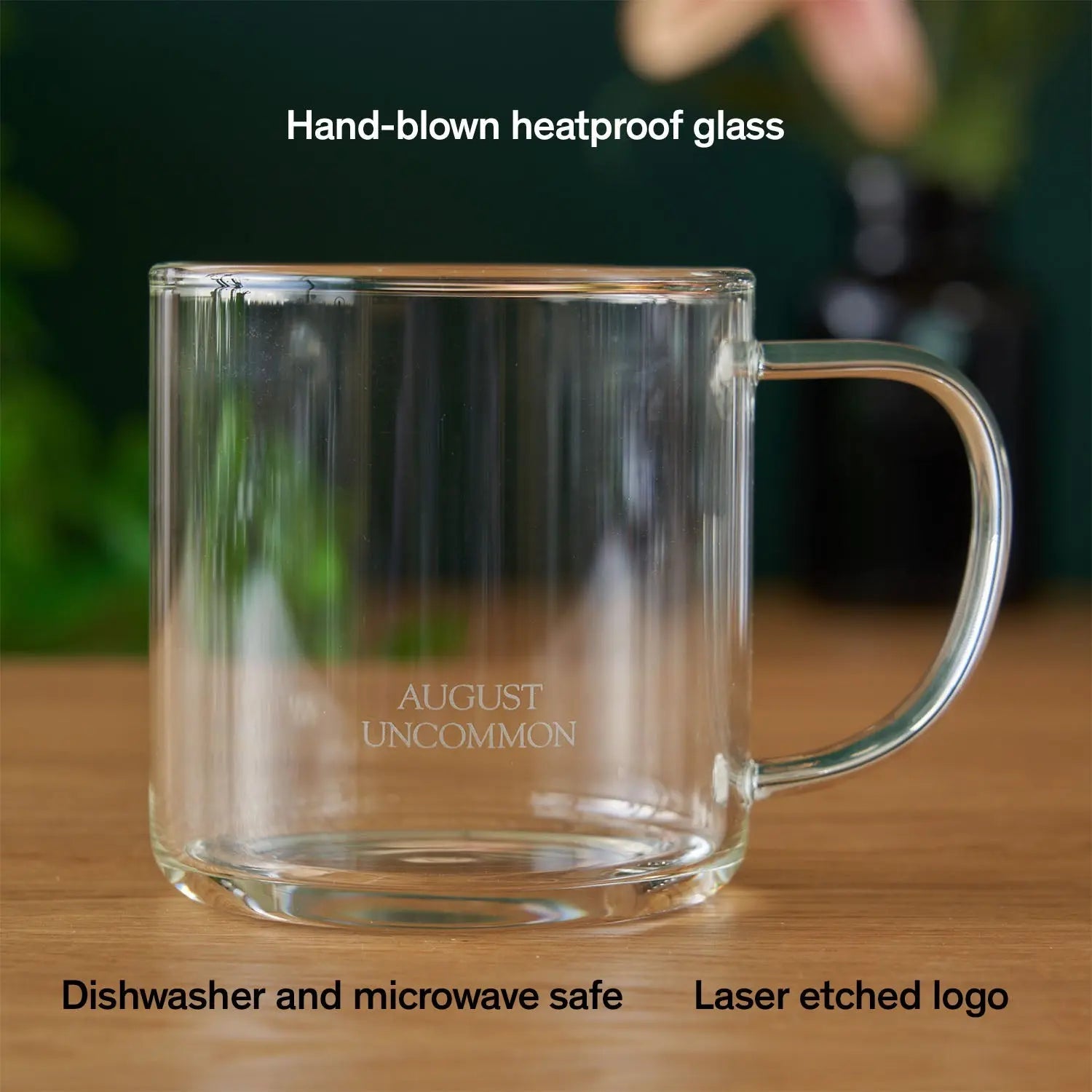 Clear Borosilicate Glass Tea Mug 14 oz Heat Resistant Drinkware - Image 2