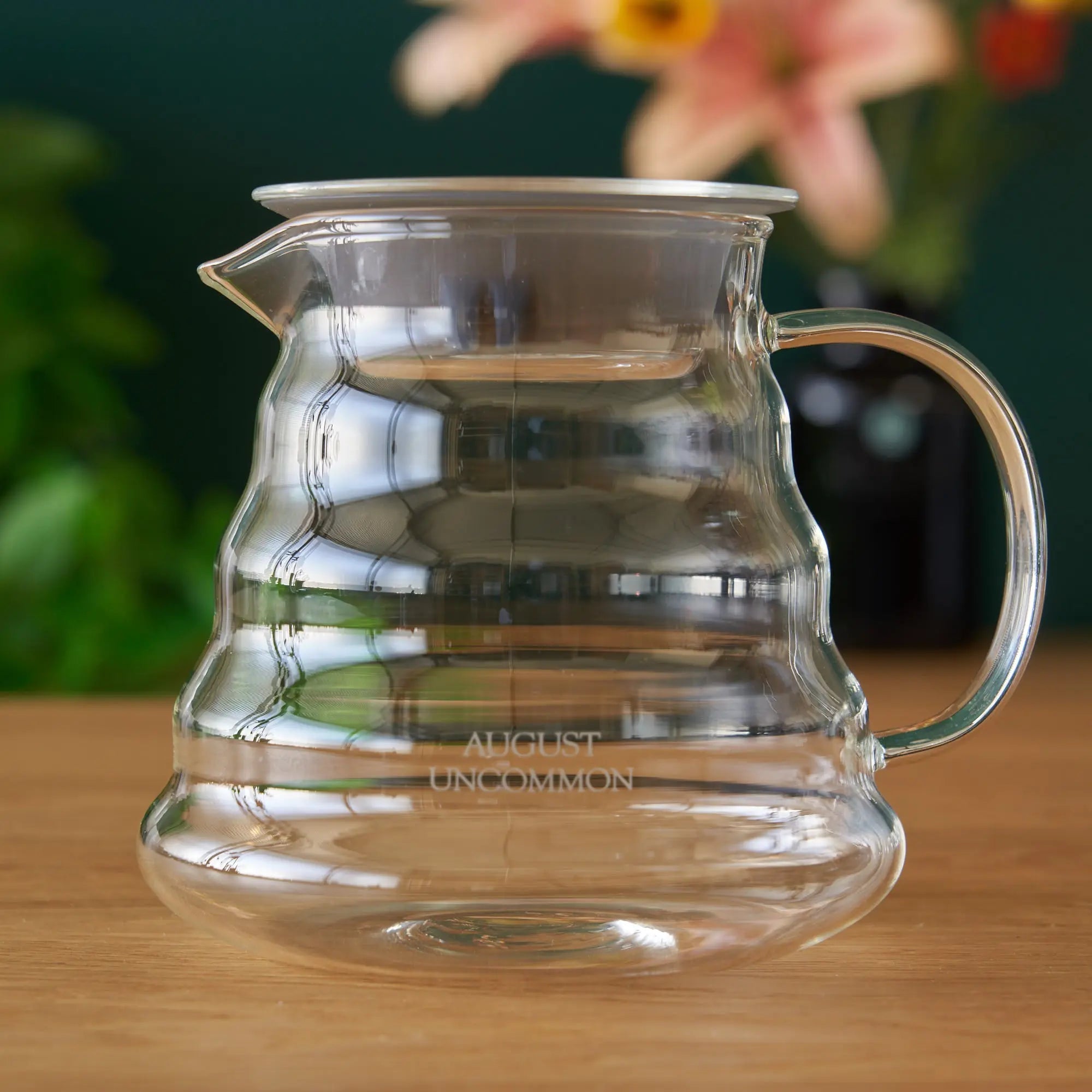 Two Cup Glass Teapot for Loose Leaf Brewing 20oz Capacity