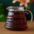 Two Cup Glass Teapot for Loose Leaf Brewing 20oz Capacity