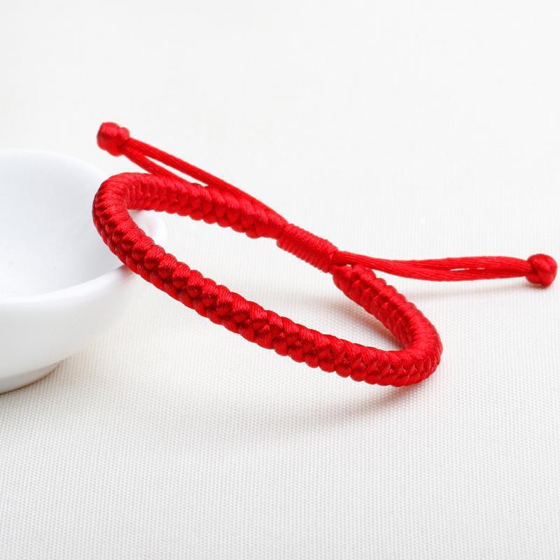 Xiao Zhan's Same Style Diamond Knot Bracelet Red Rope Bracelet Men's And Women's Hand-woven Couple's Lucky Delivery For The Year Of Birth