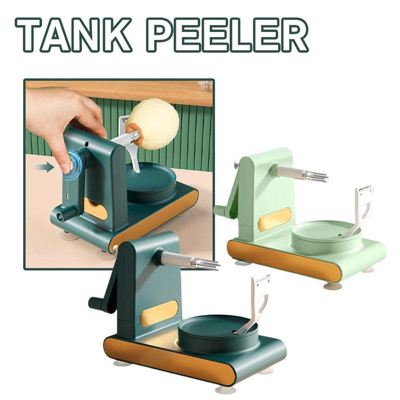 Modern Minimalist Hand-Cranked Fruit Peeler Kitchen Slicer Tool