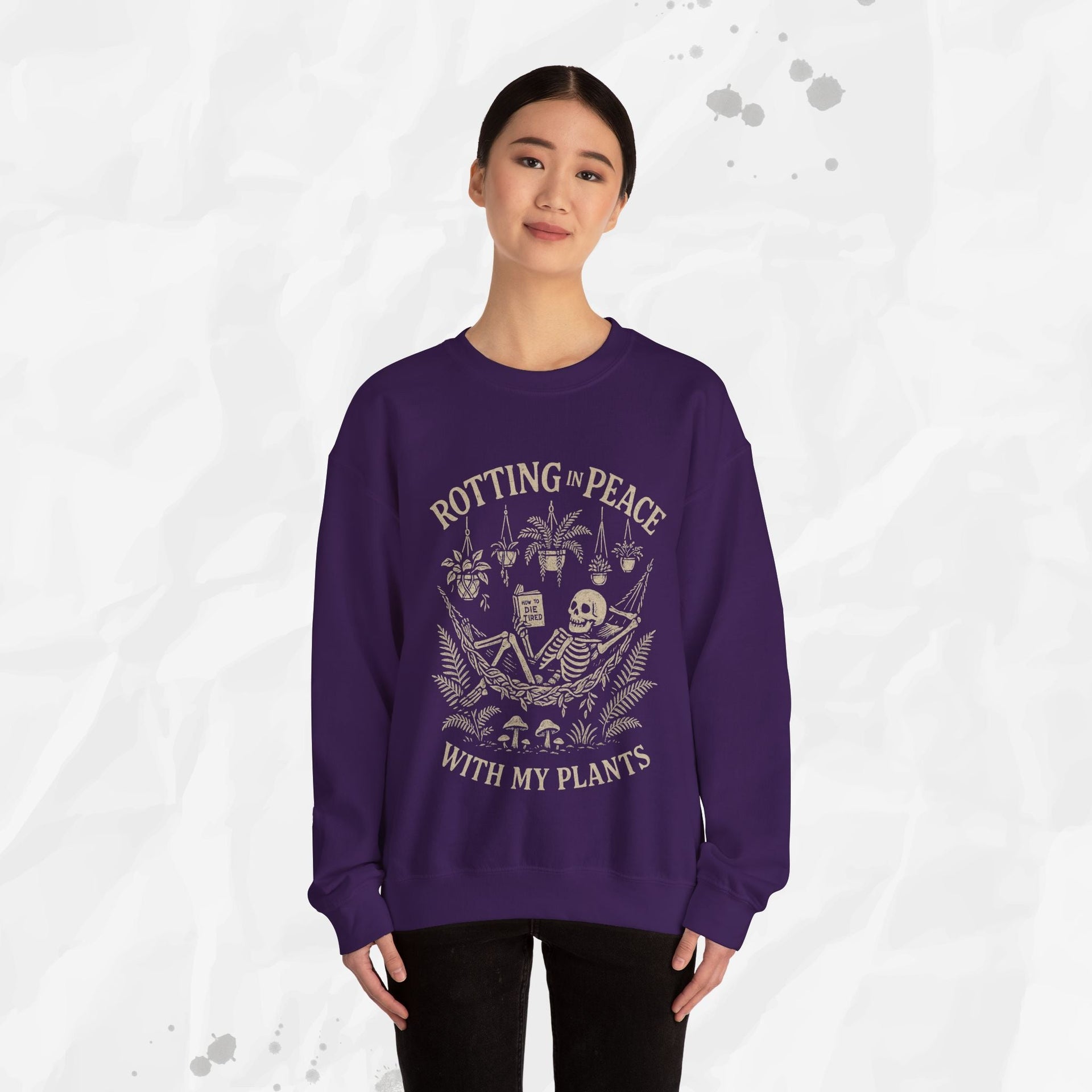 Rotting in Peace With My Plants - Crewneck Sweatshirt
