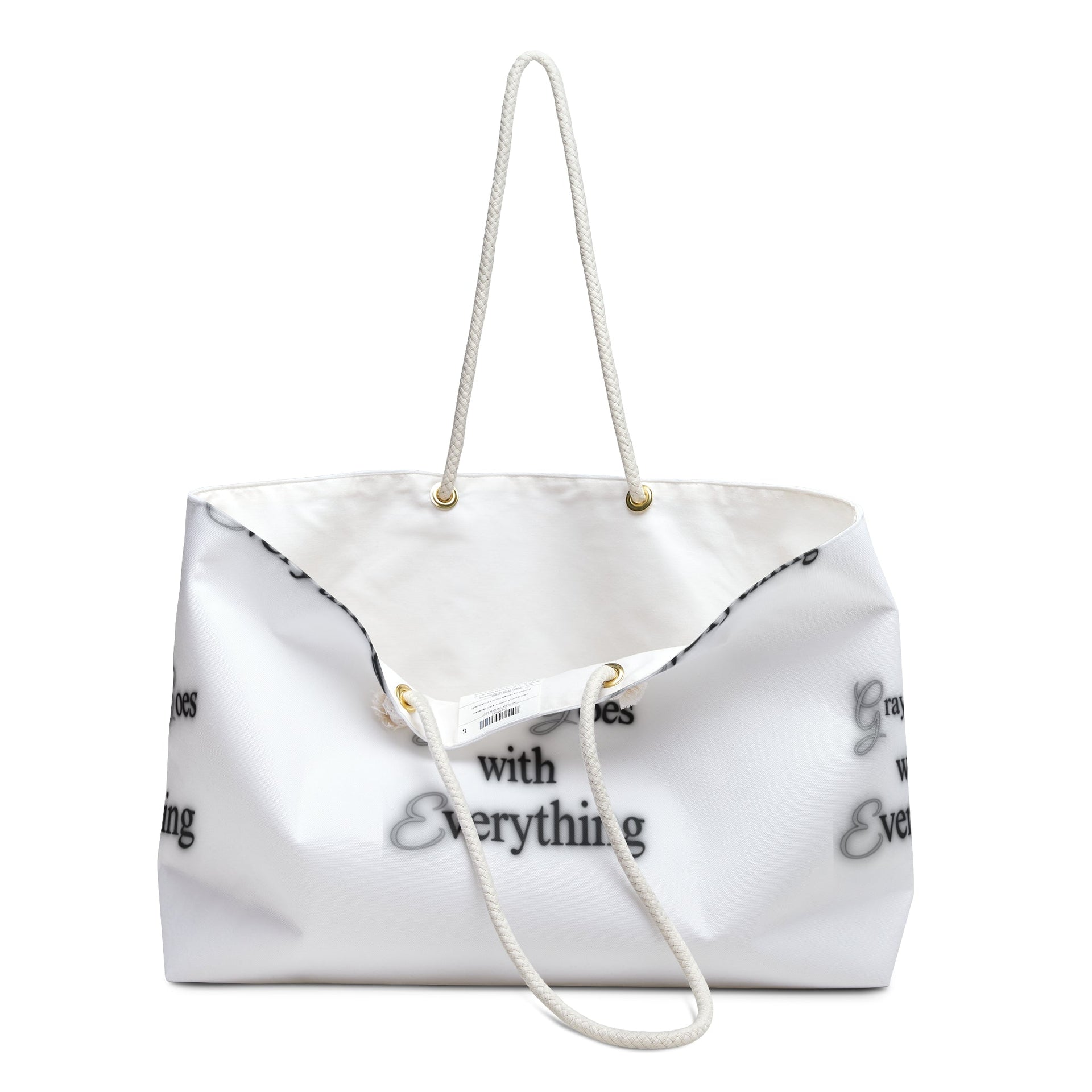 Gray Goes With Everything Weekender Travel Bag