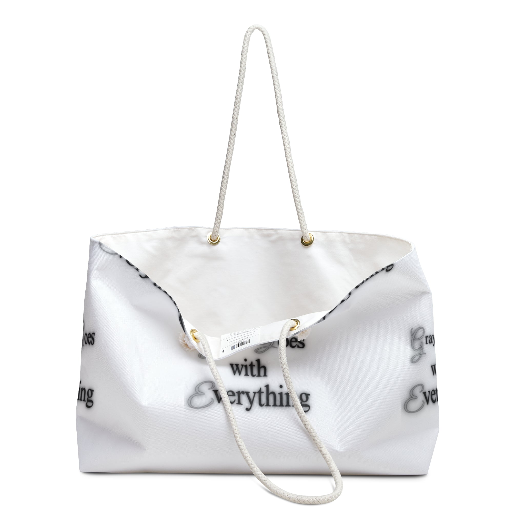 Gray Goes With Everything Weekender Travel Bag