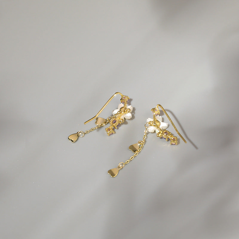 Natural Shell Floral Earrings For Women