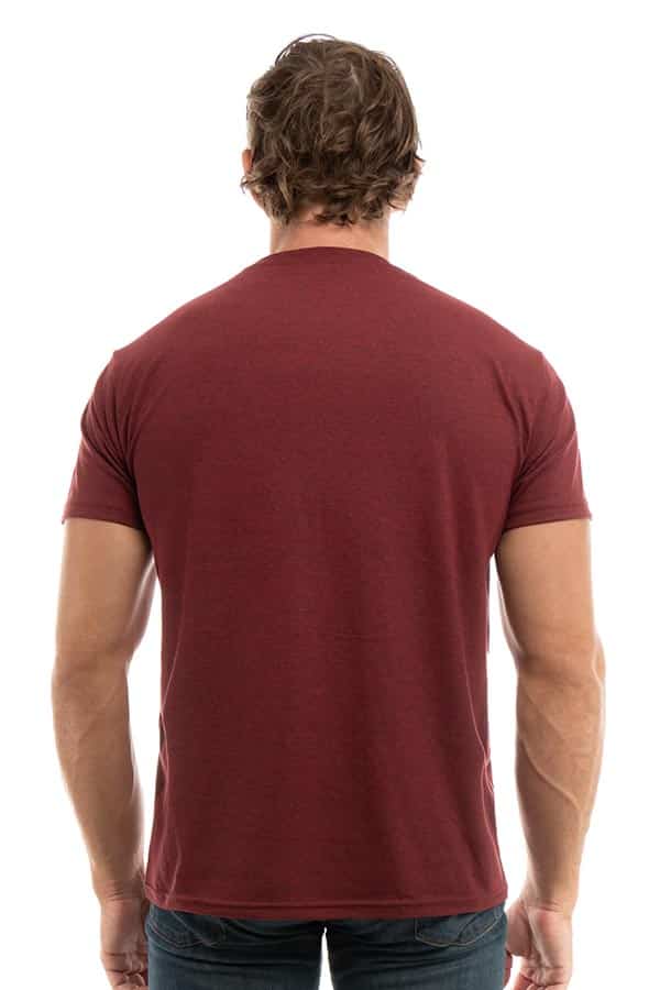 Bi-Blend Crew Neck T-Shirt in Dark Colors Soft Cotton Poly Tee