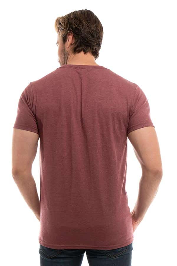 Bi-Blend Crew Neck T-Shirt in Dark Colors Soft Cotton Poly Tee