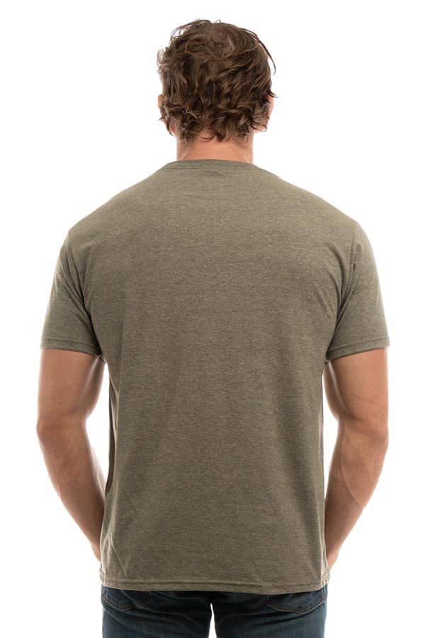 Bi-Blend Crew Neck T-Shirt in Dark Colors Soft Cotton Poly Tee