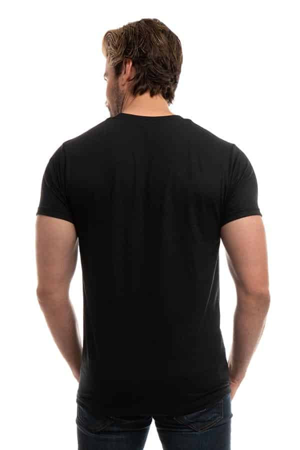 Bi-Blend Crew Neck T-Shirt in Dark Colors Soft Cotton Poly Tee